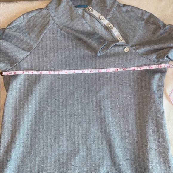 J. McLaughlin Marisa Fleece Top in Jacquard Gray with Pockets - Picture 10 of 13